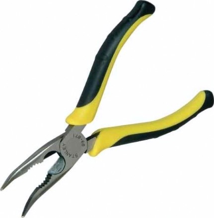 Плоскогубцы STANLEY MAXSTEEL 200 мм, с удлиненными изогнутыми губками 0-89-872 [0-89-872]