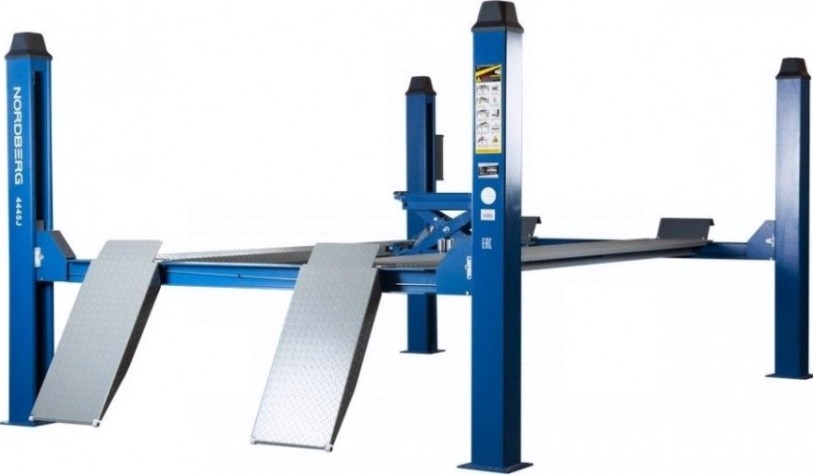 Подъемник автомобильный NORDBERG 4445J 380v 4х стоечный 4.5т, 380в [ЦБ-00008004]