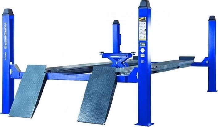 Подъемник автомобильный NORDBERG 4450J 380v 4х стоечный 5т синий [ЦБ-0009392]