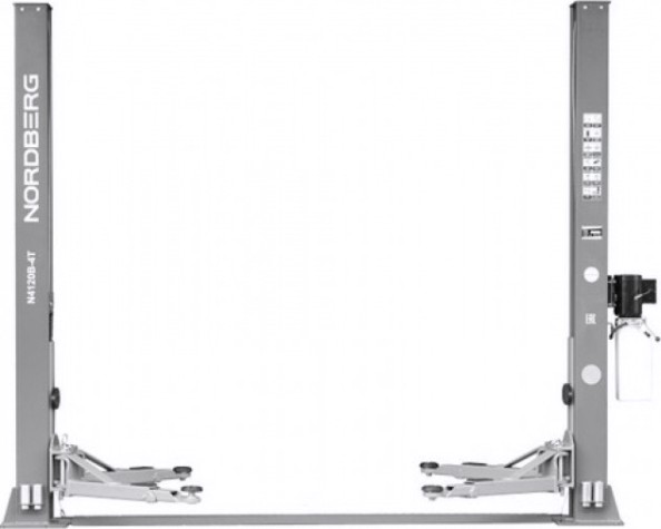 Подъемник автомобильный NORDBERG N4120B-4G 220v 2х стоечный 4т (серый) [ЦБ-0011199]