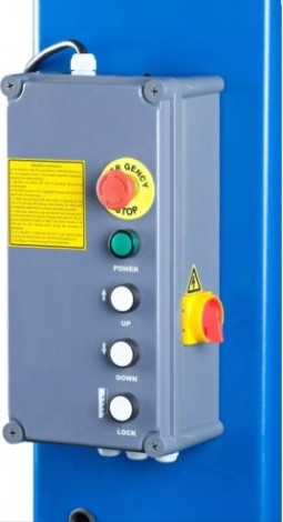 Подъемник автомобильный NORDBERG N4120HE-4B 380v 2х стоечный 4т с электростопорами (синий) [ЦБ-00012292]