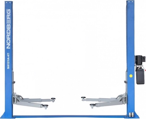 Подъемник автомобильный NORDBERG N4121A-4T 220v 2х стоечный 4т, асимметричный [ЦБ-00009456]