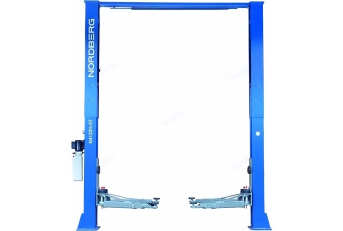 Подъемник автомобильный NORDBERG N4122H1M-5B_380 двухстоечный, с верх.синхрон. .5 т (380В) синий