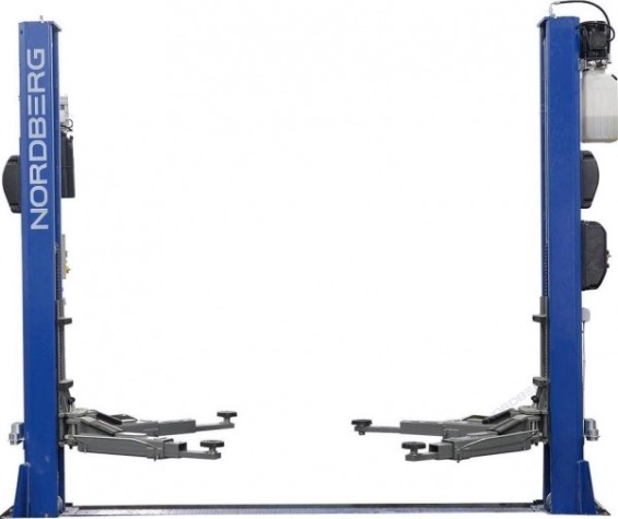 Подъемник автомобильный NORDBERG N4125-4,5T двухстоечный, с нижн.синхр. 4.5 т (380В) синий [ЦБ-00009253]