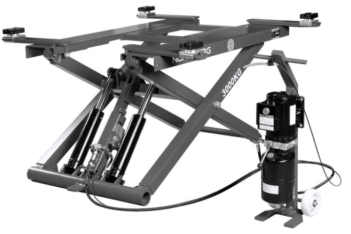 Подъемник автомобильный NORDBERG N630-3G ножничный 3 т