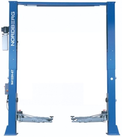 Подъемник двухстоечный 6 т Long NORDBERG N4122H1E-6B верхняя синхронизация, 380 В, синий [N4122H1E-6B_380]