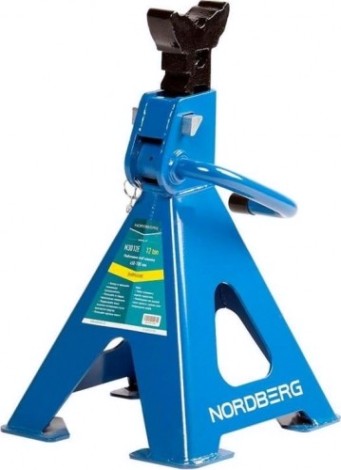 Подставка страховочная под авто NORDBERG N3012Е грузоподъемность 12 т, 450-700 мм (комплект 2 шт) [ЦБ-00012302]