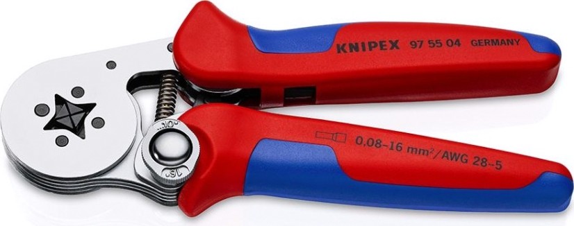Пресс-клещи для контактных гильз KNIPEX 975504 180 мм [KN-975504]