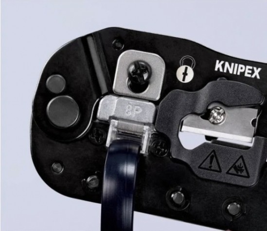 Пресс-клещи KNIPEX KN-975113SB 3-в-1, для штекеров RJ 45