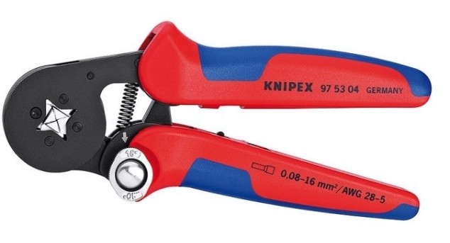 Пресс-клещи KNIPEX KN-975304SB для контактных гильз DIN 46228