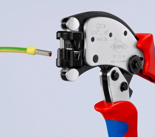 Пресс-клещи KNIPEX KN-975319SB Twistor T для контактных гильз