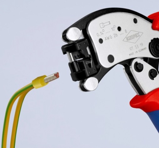 Пресс-клещи KNIPEX KN-975319SB Twistor T для контактных гильз
