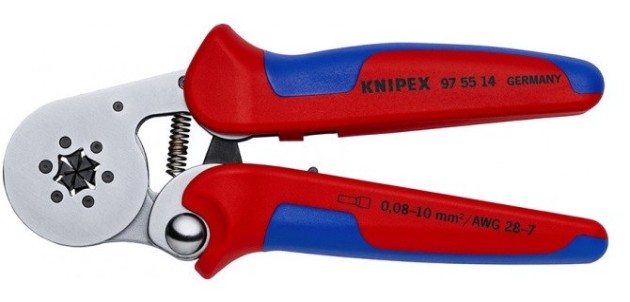 Пресс-клещи KNIPEX KN-975514 для контактных гильз DIN 46228