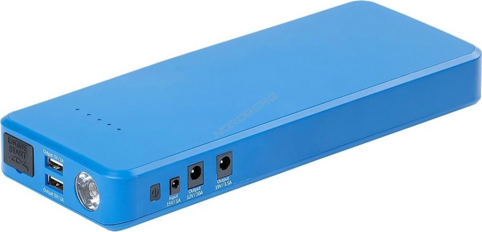 Пусковое устройство NORDBERG WSA15 портативное 5/12v, емкость 15 aч [ЦБ-00016466]