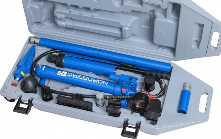 Растяжка рихтовочная NORDBERG N3810N усилие 10 т., в кейсе, 15 предметов [ЦБ-0008594]