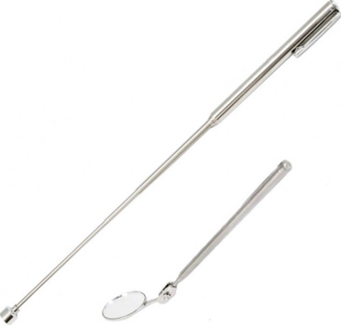 Ручка магнитная телескопическая Кобальт 918-153 130-635 мм, магнит до 1,6 кг с зеркалом