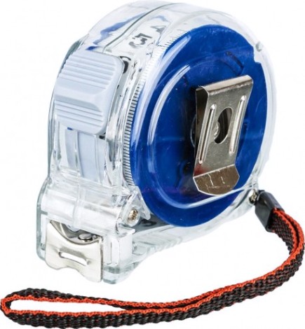 Рулетка Кобальт 247-286 высота 7,5мx25мм прозрачный корпус