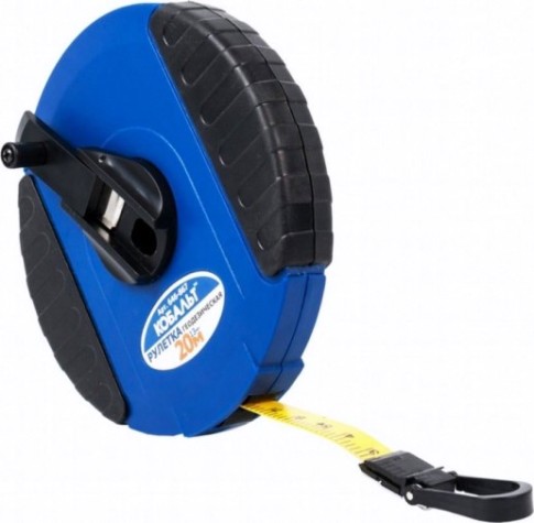 Рулетка Кобальт 646-867 геодезическая 20мx13мм закрытый корпус фибергласов