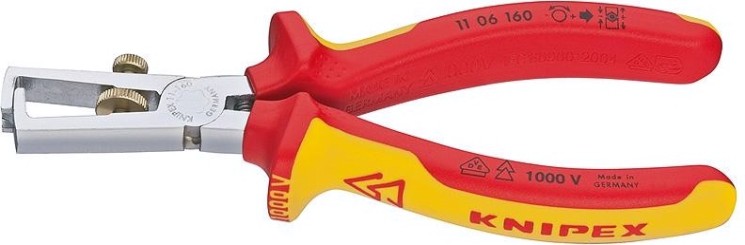 Съемник изоляции диэлектрический KNIPEX 1106160 1000 V, 160 мм [KN-1106160]