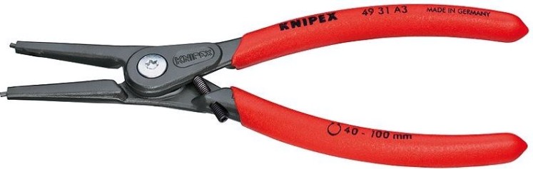 Щипцы KNIPEX 4931A3 прецизионные для внешних стопорных колец [KN-4931A3]