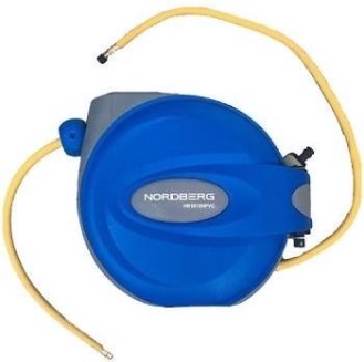 Шланг полиуретановый на автоматической катушке NORDBERG HR1015HPVC Диаметр 9,5 / 15.5 мм, длина 15 м [HR1015HPVC]