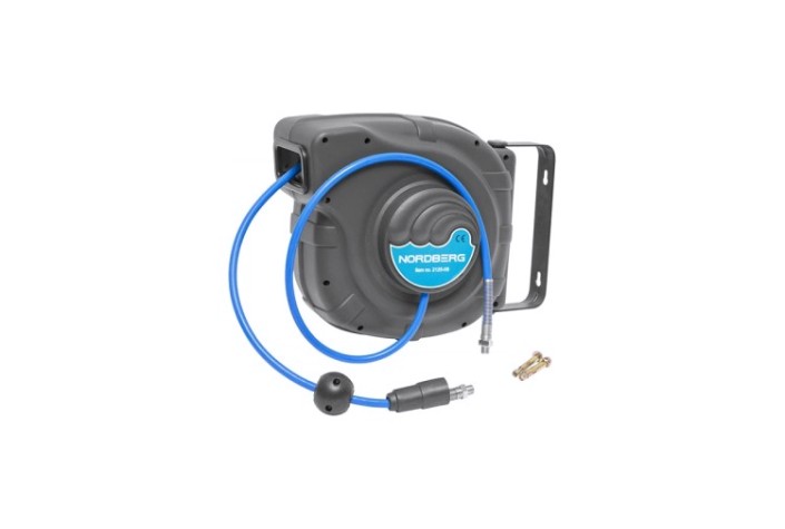 Шланг воздушный на катушке NORDBERG 2125-08G ПУ, 26 м