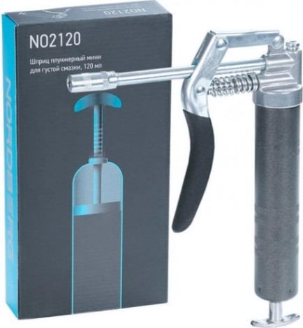 Шприц NORDBERG NO2120 плунжерный мини для густой смазки, 120мл [NO2120]