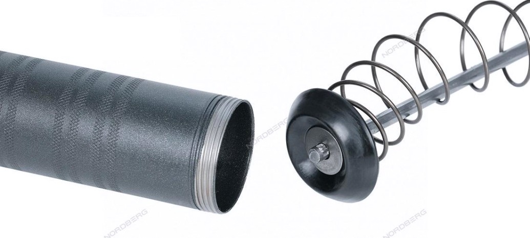 Шприц плунжерный пневматический NORDBERG NO3401 для густой смазки, 400мл, с поворотом рукоятки [ЦБ-00017340]