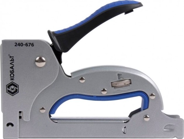 Скобозабиватель ручной Кобальт 240-676 механический 6-14 мм, тип 140, регулятор удара, ув