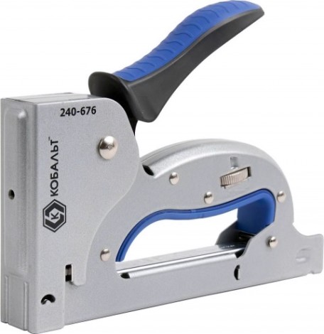 Скобозабиватель ручной Кобальт 240-676 механический 6-14 мм, тип 140, регулятор удара, ув