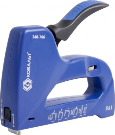Скобозабиватель ручной Кобальт 240-706 механический 6 в 1 6-14 мм (тип 53, 140, 13), для