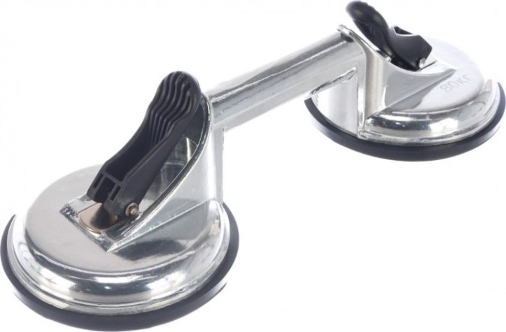 Стеклодомкрат Кобальт 911-093 двойной алюминиевый, 80 кг