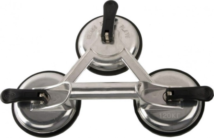 Стеклодомкрат Кобальт 911-109 тройной алюминиевый, 120 кг