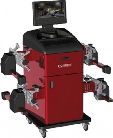 Стенд для сход-развала СОРОКИН 21.42 кордовая связь, 8 датчиков поворота/наклона