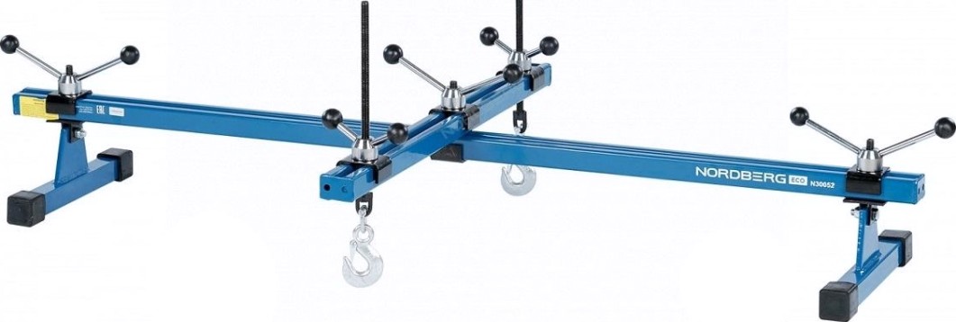 Стенд для вывешивания двигателя NORDBERG N30052 500кг, с поперечной штангой, l=170см [ЦБ-0008606]