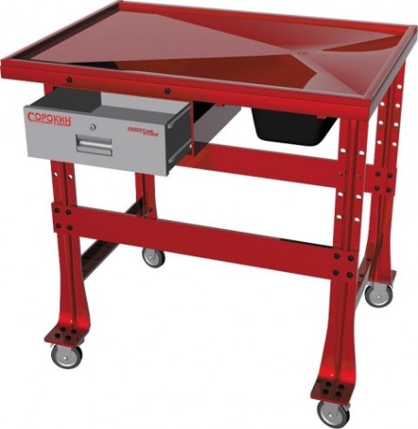 Стол для очистки СОРОКИН 10.51 со сливом 1200х810х1000 мм