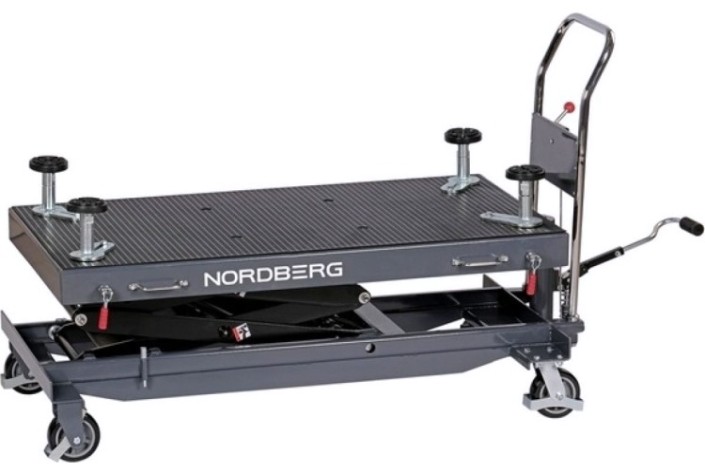 Стол подъемный для АКБ электромобиля NORDBERG N3T1000GH гидравлический 1000 кг, двойные ножницы [N3T1000GH]