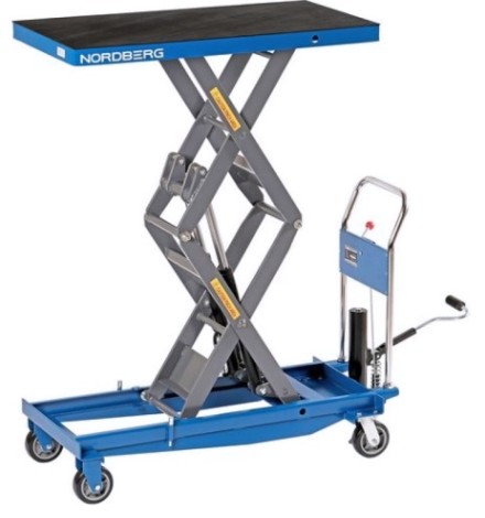Стол подъемный NORDBERG N3T1001 гидравлический 1000 кг, двойные ножницы [N3T1001]