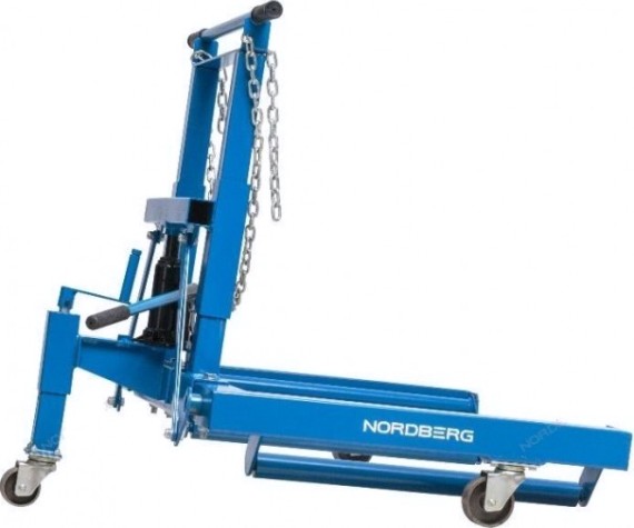 Тележка гидравлическая NORDBERG N31007 для транспортировки колес, г/п - 680 кг [N31007]