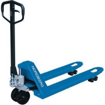 Тележка гидравлическая NORDBERG N3902-30R складская 3 т, с резиновыми колесами [ЦБ-0009257]