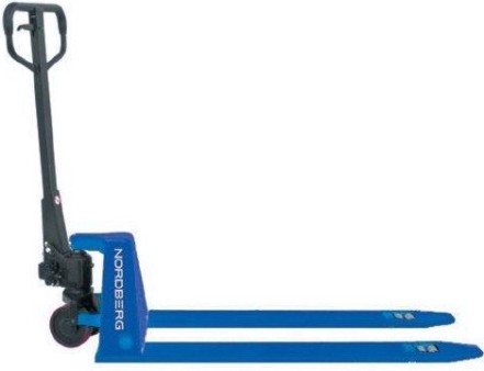 Тележка гидравлическая NORDBERG N3903-15 с низким подхватом 1,5 т, с пу колесами [ЦБ-00017486]