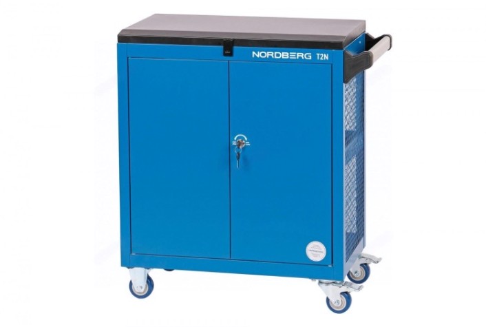 Тележка инструментальная NORDBERG T2N 3 полки с дверцами
