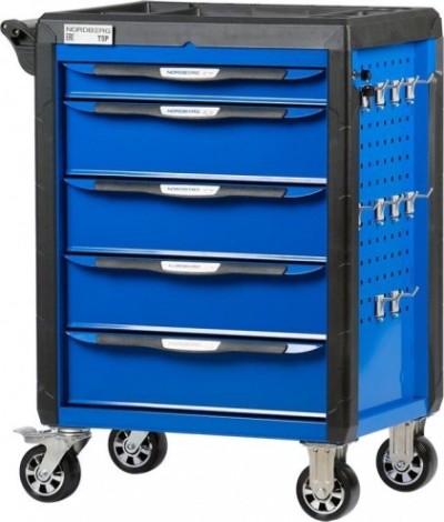 Тележка инструментальная NORDBERG T5P с системой защиты от опрокидывания (серая) [ЦБ-0009454]