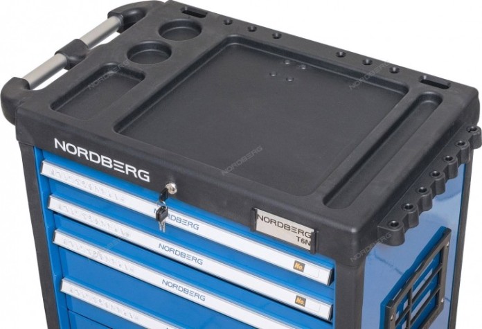 Тележка инструментальная NORDBERG T6N профессиональная (серая) [ЦБ-0009451]