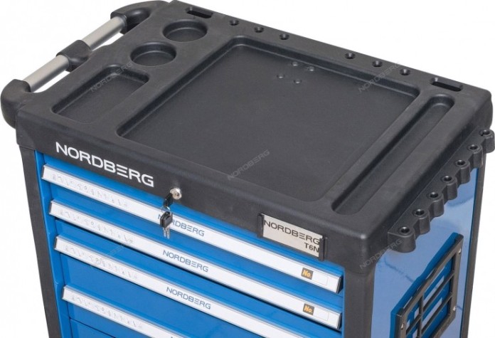 Тележка инструментальная NORDBERG T6N профессиональная (синяя) [T6N(B)]