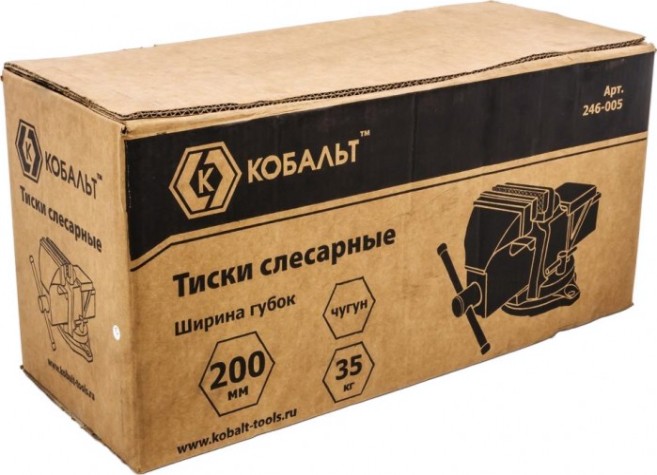 Тиски слесарные Кобальт 200 мм 246-005 [246-005]
