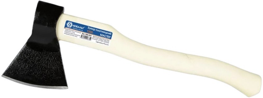 Топор Кобальт 906-654 МАСТЕР, плотницкий, кованый, 1200г