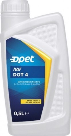 Тормозная жидкость OPET Hydrolic Break Fluids HBF DOT 4 синтетическая 0,5 л [601216824]