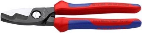 Тросорез KNIPEX 9512200SB 200 мм с двойными режущими кромками, черный [KN-9512200SB]