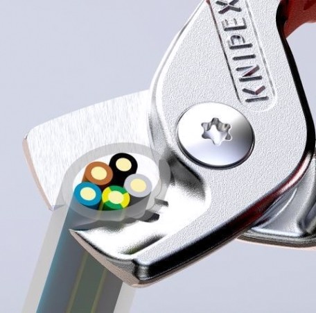 Тросорез KNIPEX 9516160 stepcut 160 мм, диэлектрический, хром, 2к рукоятки [KN-9516160]